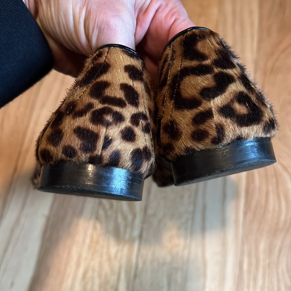 J Crew calf fur leopard print slip on loafer - Picture 8 of 8